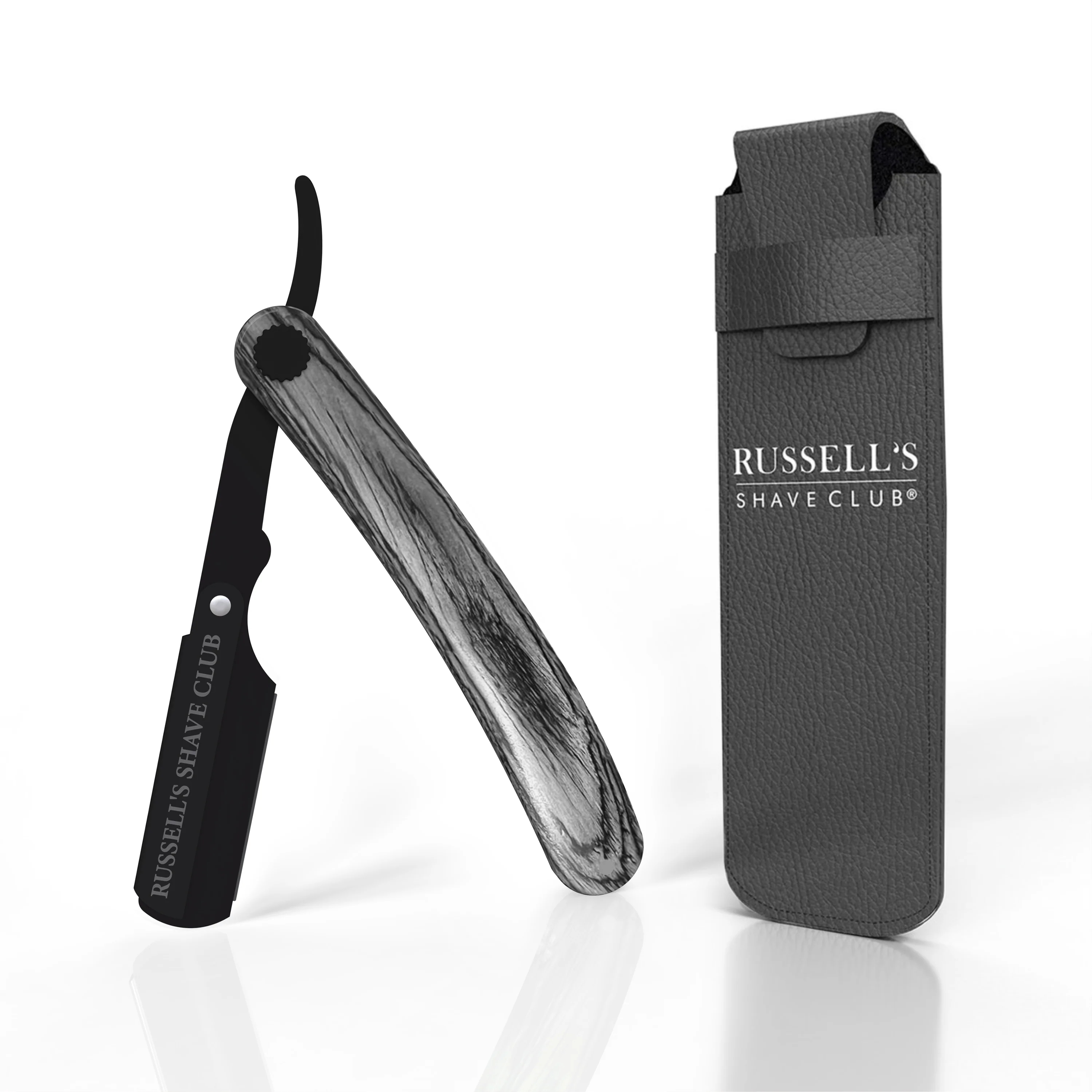 Black Wooden Cut-Throat Razor