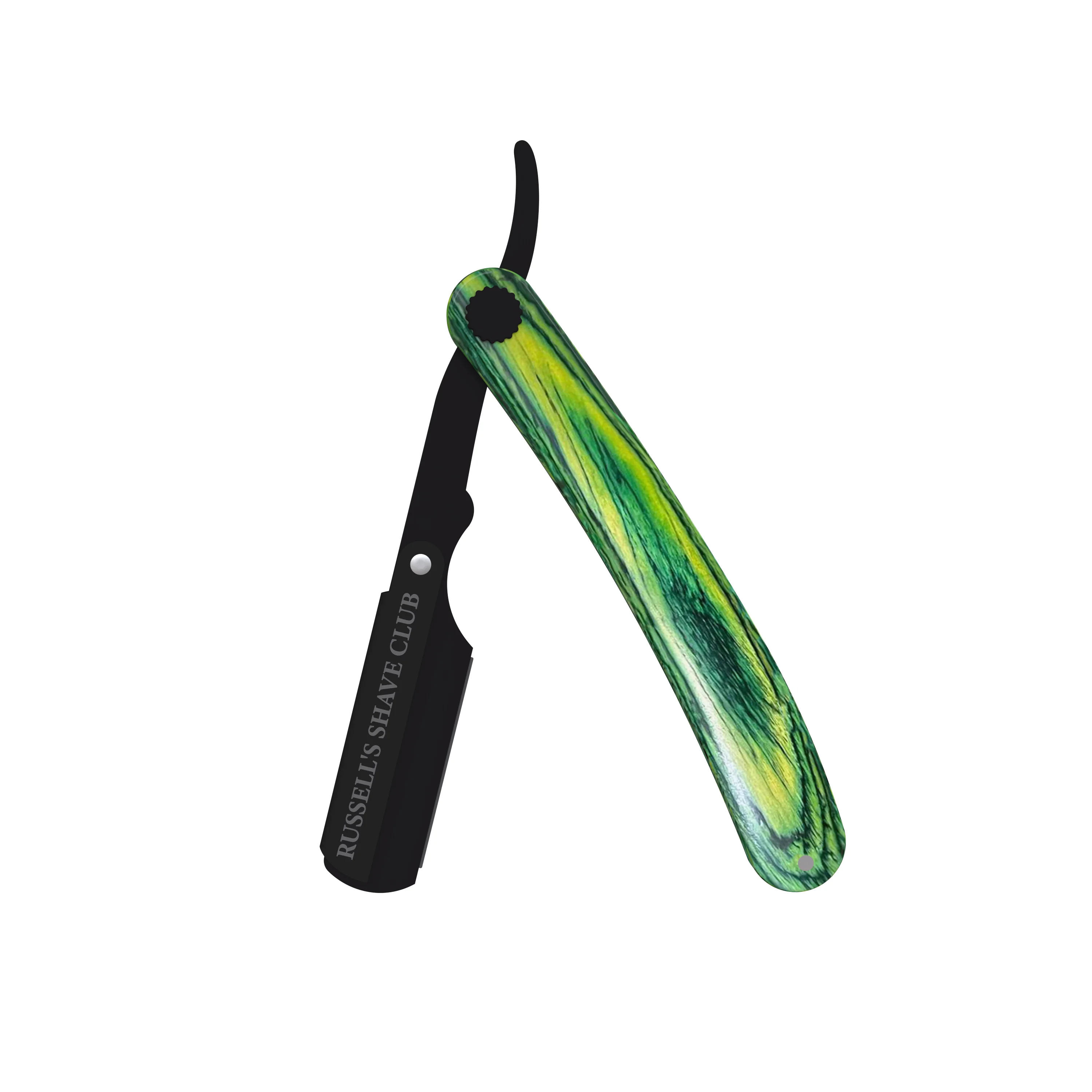 Green Wooden Cut-Throat Razor - Image 4